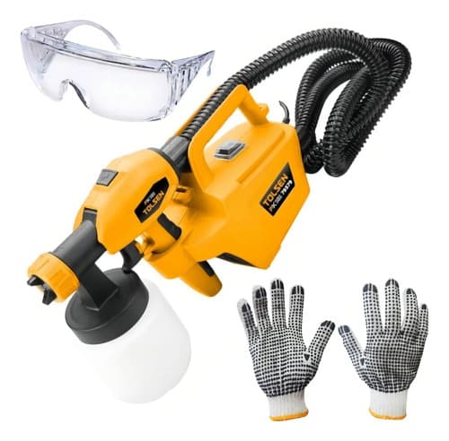 Pistola Pulverizadora De Pintura Tolsen Para Suelo 650w -sc- Color Naranja Con Negro