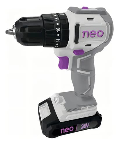 Taladro Percutor Brushless A Batería Neo-tp1013/1/20c1 Color Gris