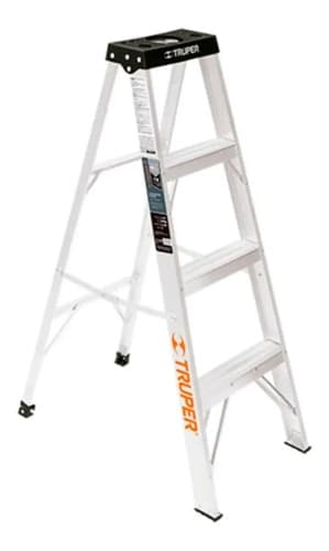 Escalera Tijera Con 3 Escalones, Truper Gris