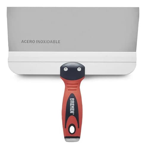 Espátula Para Durlock Bremen De Acero Inoxidable Con Mango Bicomponente