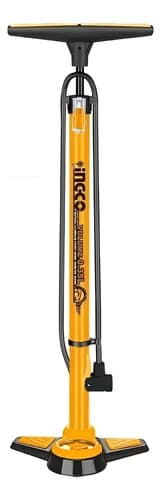 Inflador De Mano Pro De Aluminio 160 Psi Ingco Amarillo