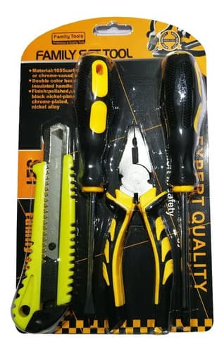 Set De Herramientas Family Set Tool: Destornilladores, Alicate Y Cortante Antideslizantes No Aplica