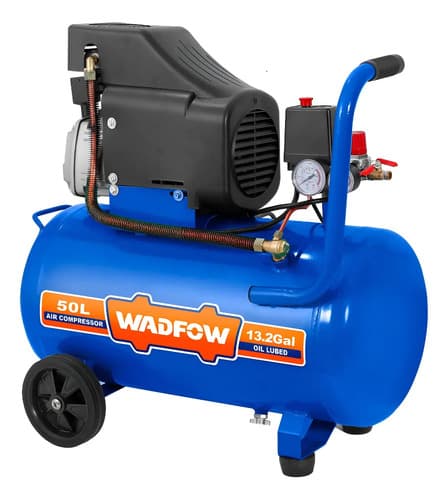 Compresor De Aire 50 Litros 2.5hp Wadfow Azul 50 60 Monofásica
