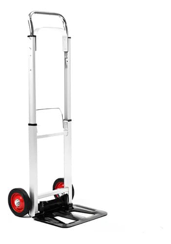 Carro De Mano Portátil Aluminio Capacidad 90kg Equus Plateado