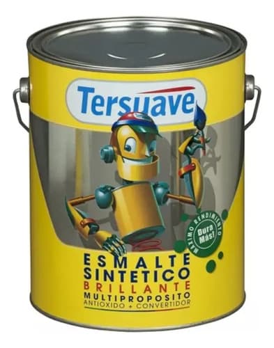 Esmalte Sintetico Blanco Brillante Tersuave 4 Lts Ogus Color Amarillo Med