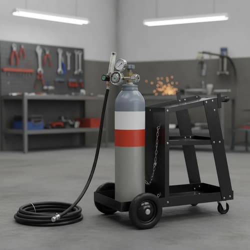 Solda Equus Pack 4: Tubo 2 Mts 3 Cubicos, Manómetro, Carro