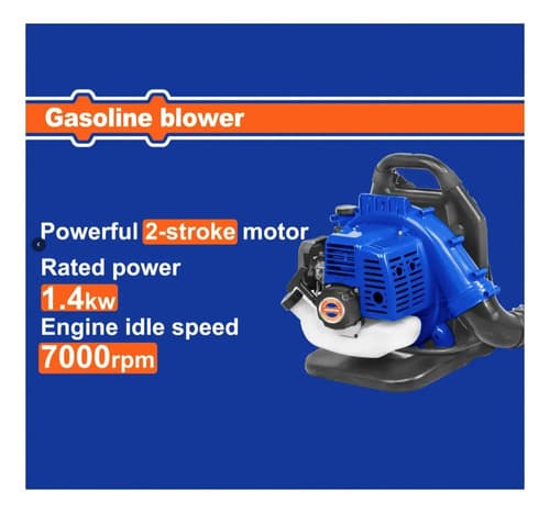 Sopladora De Aire A Gasolina 52cc Wadfow Azul Azul