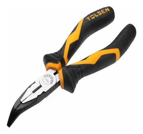 Pinza De Punta Media Caña Curva 6 PuLG. Tolsen (10023)