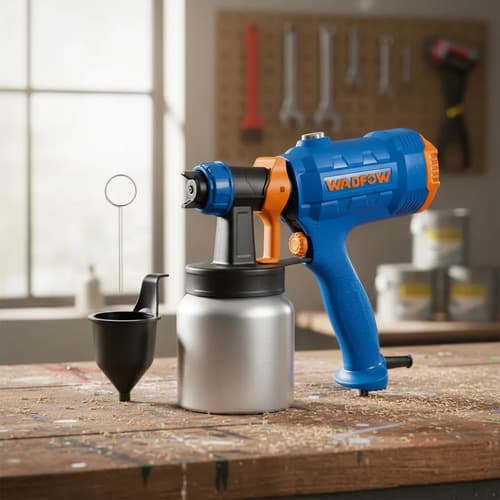 Equipo Pistola De Pintar 450w Tacho Metal Wadfow Weg1a02