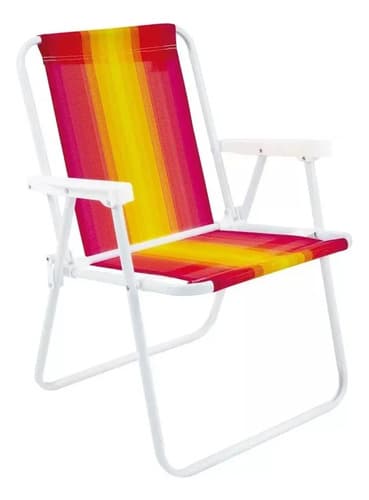Silla Playera Ideal Para Camping, Playa, Jardin Verde Oscuro