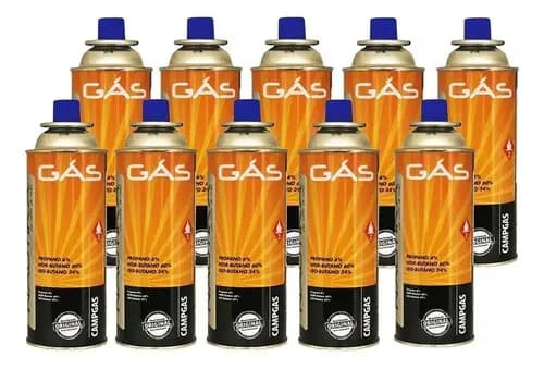 Recambio De Gas Campgas De 227 G Para Soplete Y Estufa, 10 Unidades