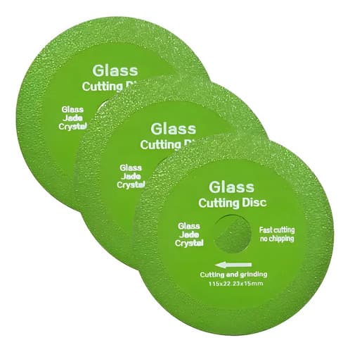 Disco Para Cortar Vidrio Pack X 3 Unidades De 115mmx1.5mm Pf Color Verde Lima