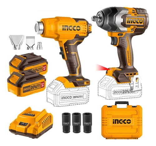 Kit Llave Impacto 850nm + Pis. Calor Brushless Cosli240489 Amarillo 50-60