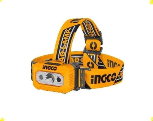 Linterna Vincha Minero Led 200 Lumenes Hhl013aaa8 Ingco Blanco Naranja Claro