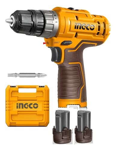 Atornillador 12v Con 2 Baterias, Maletin, Cdli12202 Ingco Amarillo