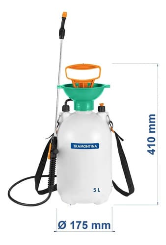 Fumigador Pulverizador Tramontina 5 Lts De Presión A Bomba