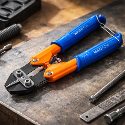 Pinza Mini Corta Bulon 8 Wadfow Azul Y Naranja