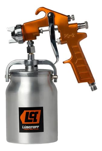 Pistola Para Pintar Neumática De Alta Presión Lusqtoff As-1050 Color Naranja