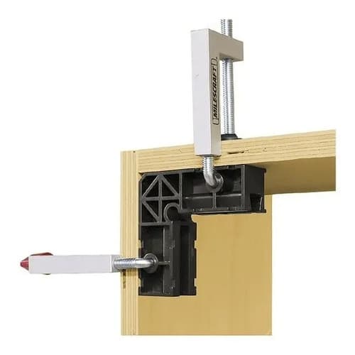 Escuadra Milescraft Clampsquare 2 Piezas Plástico Ángulo 90° Negro