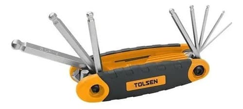 Juego Set Llaves Allen Exagonal Navaja 8 Pcs Tolsen 20068