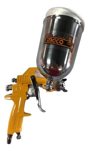 Pistola Neumática Ingco De Gravedad Para Pintar 400cc