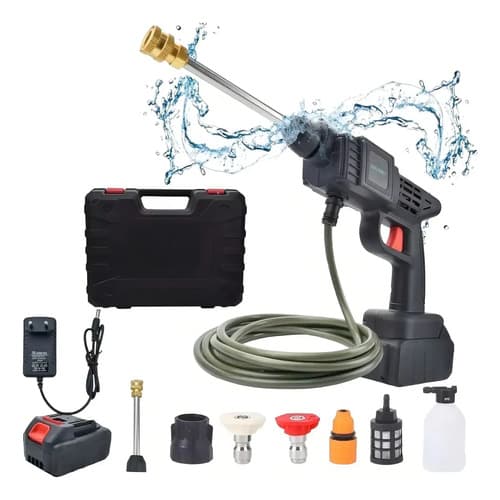 Hidrolavadora Portátil Qatar Shop A Batería 48v Con 240w Y 30 Bar