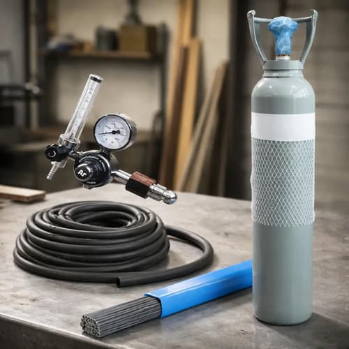 Kit Tig Tubo Argon De 2mts + Regulador + Manguera