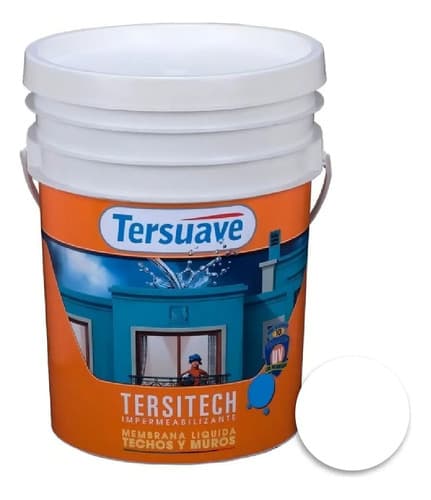 Membrana Impermeabilizante Techos Tersitech 1 Kg Ambito Color Blanco Mate