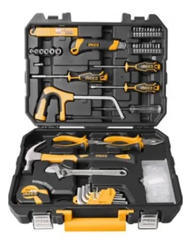 Kit Set De 117 Herramientas Combinadas Ingco C Valija Plasti Negro