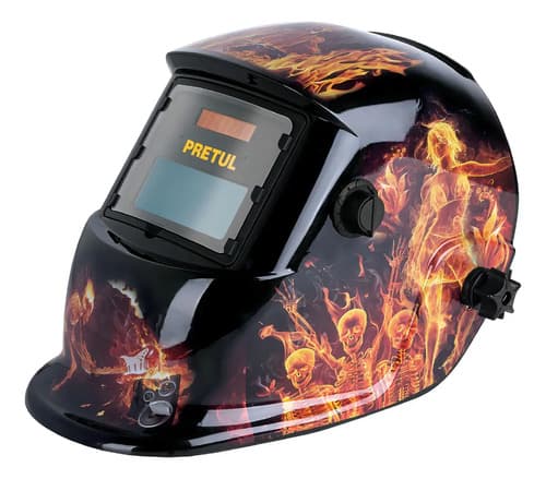Careta Electrónica P/soldar, Fuego, Sombra 9 A 13 27355 Color Negro
