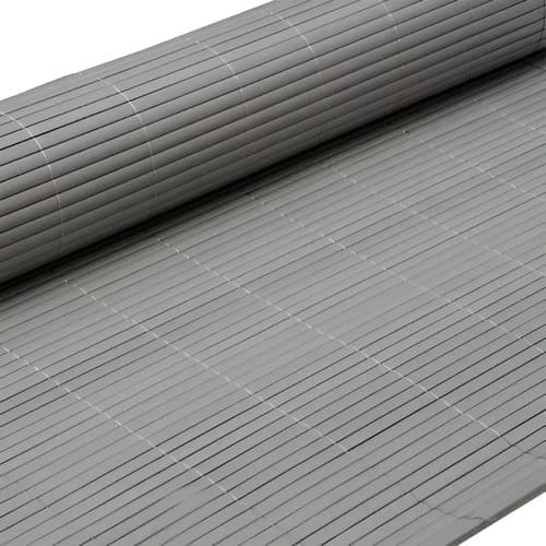 Cerco De Pvc 150 Cm X 3mt Esterilla Cerca Jardín Color Gris Gris