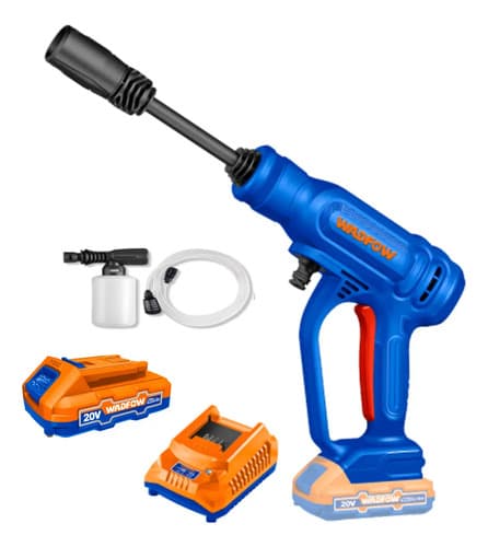 Hidrolavadora A Bateria 24,5 Bar 2,5 Lts/ Wqx01202 Con Bateria Y Cargador Azul 50hz 60hz