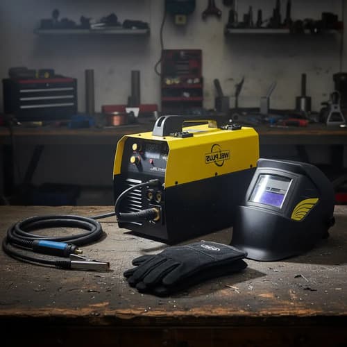 Soldadora Inverter Mig/mma/tig 200a + Careta + Guantes Neo Amarillo Y Negro