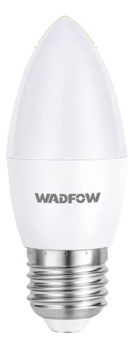 Lámpara Led Vela De 5w Luz Fría E27 Wadfow Blanco Frío