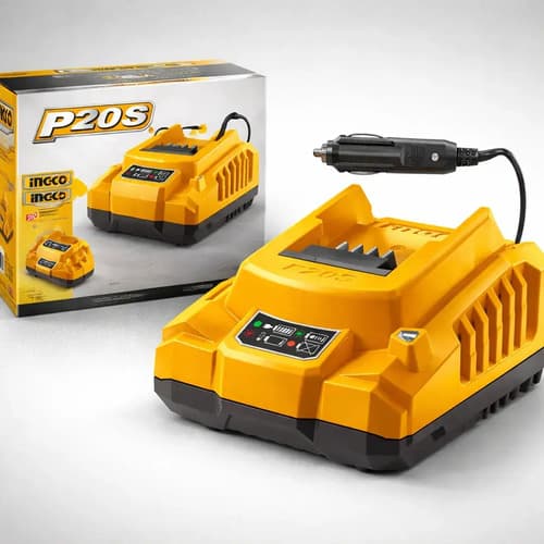 Cargador De Bateria 20v Ingco Para El Cenicero Del Auto