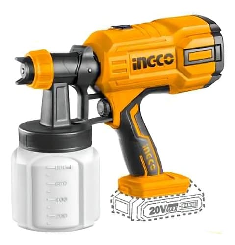 Pistola Pintar P20s A Bateria Ingco Csgli2003 Naranja
