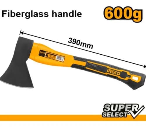 Hacha De Mano Ingco De 600g Con Mango De Fibra De Vidrio