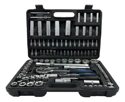 Juego De Dados Tubos Puntas 112 Piezas 1/2 - 1/4 - Oferta!!!