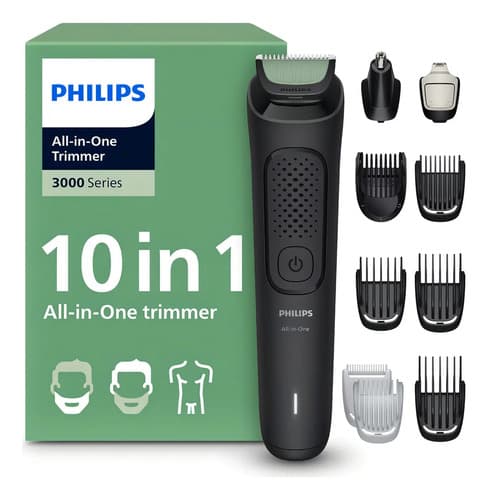 Philips Multigroom Serie 3000, Recortadora Todo En Uno Kit 1 Negro