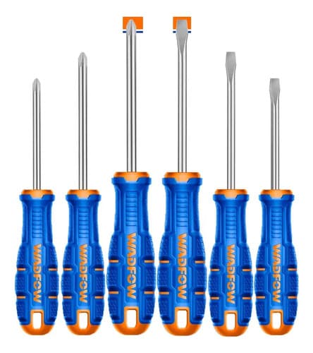 Set X 6 Destornilladores S2 Imantado Wadfow Wssa406