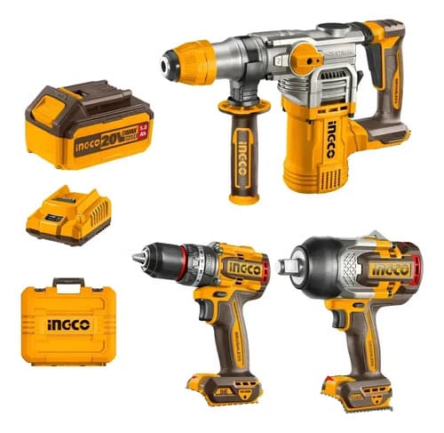 Kit Rotomartillo+taladro Atorn + Llave Impacto 3/4 Ingco