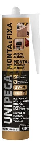 Sellador Blanco Fija Todo Clavo Liquido Secado Rapido