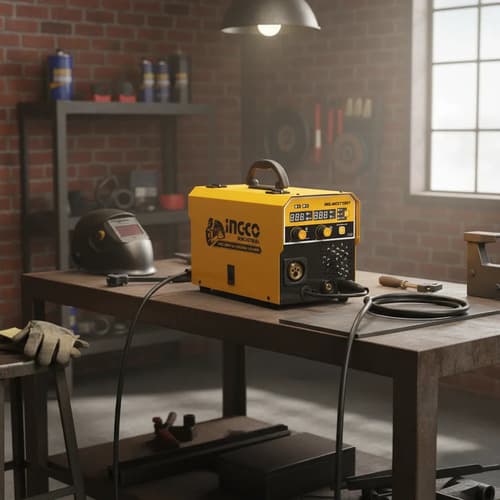 Soldadora Inverter Mma Tig Mig 160 Amp Ingco Ing - Mgt1601 Amarillo