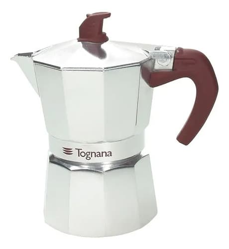 Cafetera Italiana 3 Tazas Tognana Con 3 Años De Color Gris Gris