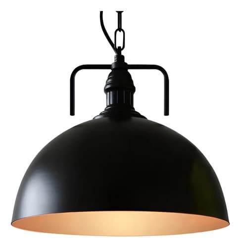 Lampara Colgante Diam 30cm Diseño Industrial Black Iron