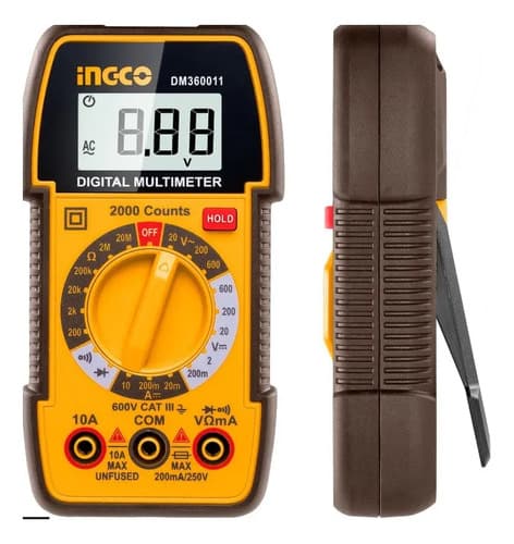 Tester Multímetro Digital 600v Ingco Dm360011