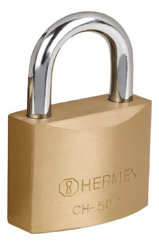 Candado Hermex 50 Mm Color Dorado Dorado
