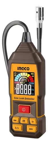 Detector Medidor Fugas De Gas Butano Propano Metano Ingco Marrón