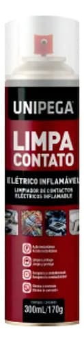 Limpiador De Contactos Eléctricos Aerosol Unipega 300ml Isopropílico