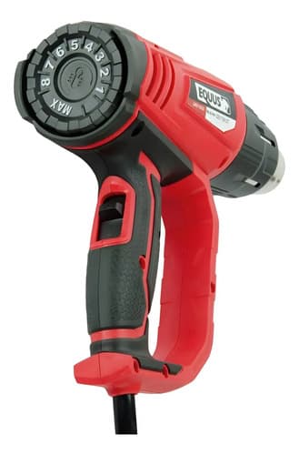 Pistola De Calor Equus 3 Niveles De Temperatura 2000w 600° Color Rojo